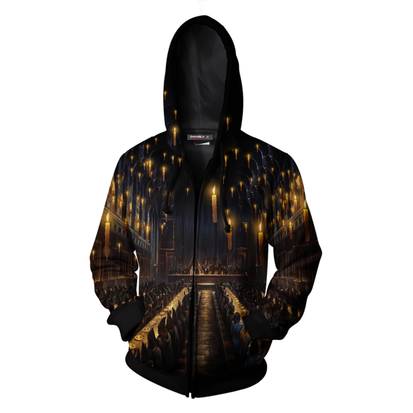 The Great Hall Harry Potter Zip Up Hoodie