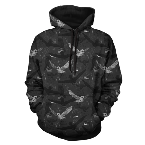 Hedwig Owl Seamless Harry Potter 3D Hoodie