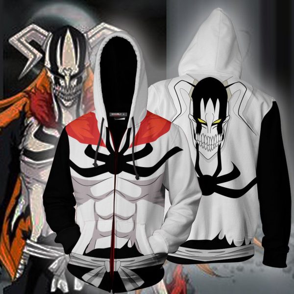 Bleach Vasto Lorde Ichigo Cosplay Zip Up Hoodie Jacket