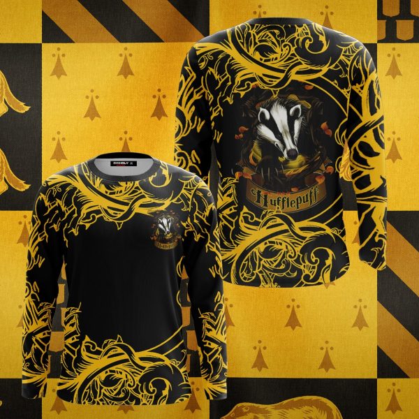 Loyal Like A Hufflepuff Harry Potter 3D Long Sleeve Shirt