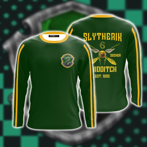 Slytherin Quidditch Team Est 1092 Harry Potter 3D Long Sleeve Shirt