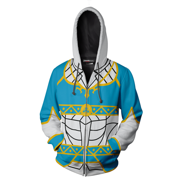 The Legend Of Zelda Princess Zelda Cosplay Zip Up Hoodie Jacket