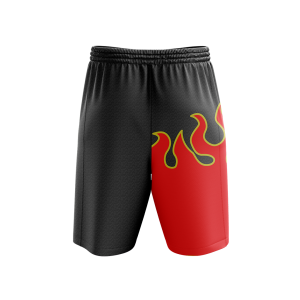 Tekken Jin Kazama Red Flame Cosplay Beach Short