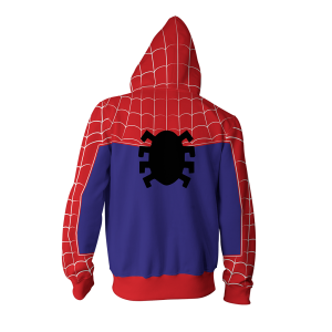 Spider-Man: Into the Spider-Verse Peter Parker Cosplay Zip Up Hoodie Jacket