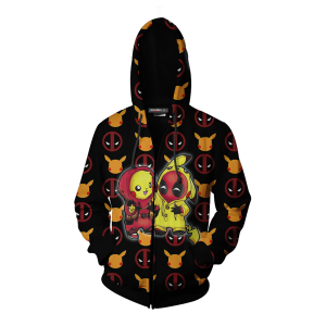 PikaPool Deadpool And Pikachu Zip Up Hoodie