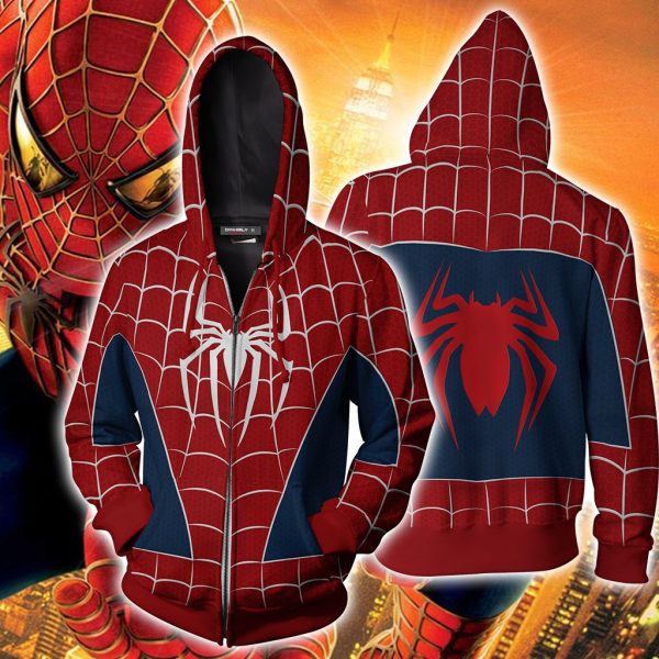 Spider-man PS4 new update Suit Cosplay Zip Up Hoodie Jacket