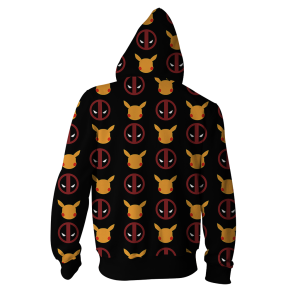 PikaPool Deadpool And Pikachu Zip Up Hoodie