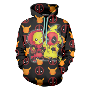 PikaPool Deadpool And Pikachu 3D Hoodie