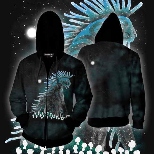 Princess Mononoke Nightwalker Zip Up Hoodie