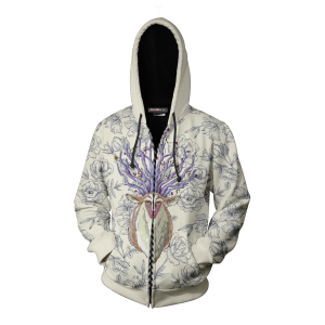 Princess Mononoke Forest Spirit Zip Up Hoodie