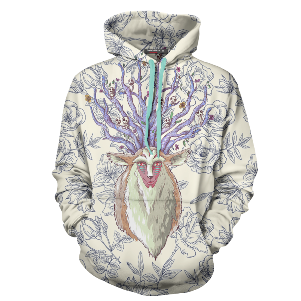 Princess Mononoke Forest Spirit 3D Hoodie