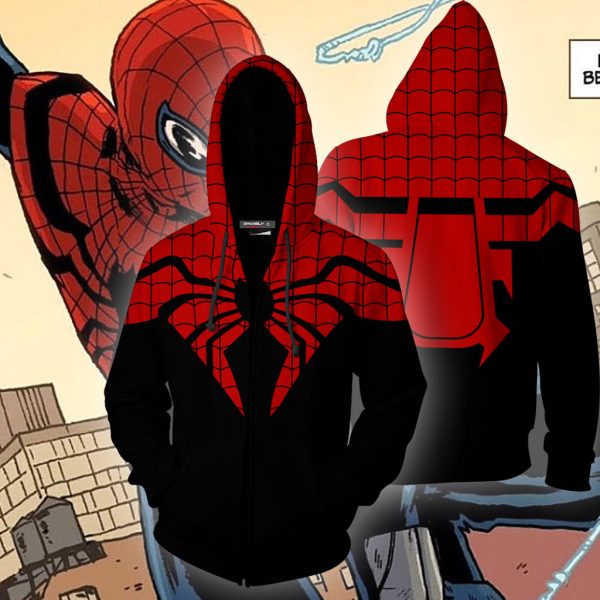 The Superior Spider-Man Cosplay Zip Up Hoodie Jacket