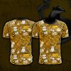 Hogwarts Hufflepuff House Pattern Harry Potter Unisex 3D T-shirt