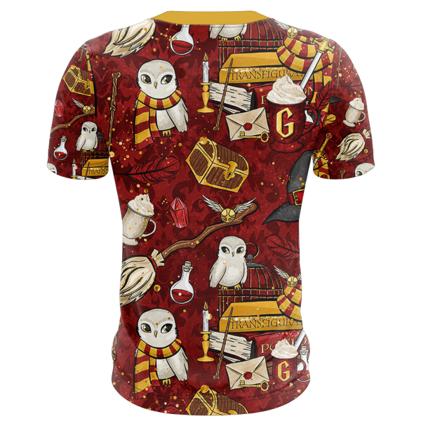 Hogwarts Gryffindor House Pattern Harry Potter Unisex 3D T-shirt