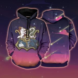 Ghibliwarts Ghibli Studio Mix Hogwarts Harry Potter 3D Hoodie