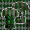 Striped Slytherin Harry Potter Unisex 3D T-shirt