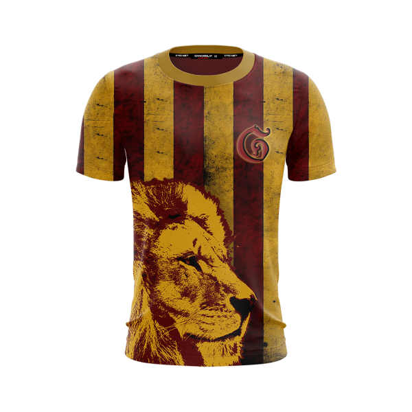 Striped Gryffindor Harry Potter Unisex 3D T-shirt