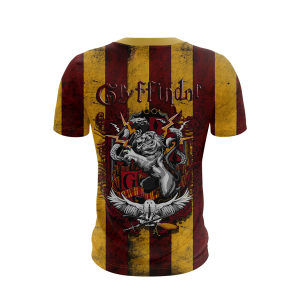 Striped Gryffindor Harry Potter Unisex 3D T-shirt