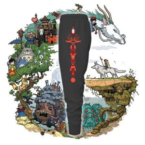 Studio Ghibli Totem Pole Jogging Pants