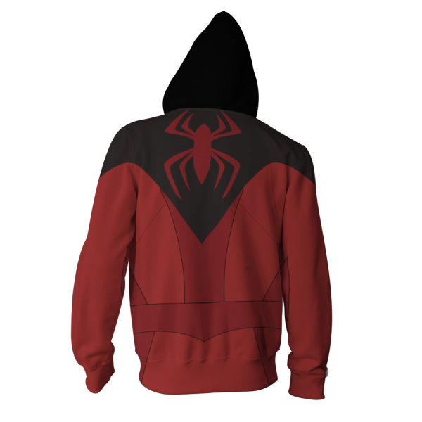 Scarlet Spider II Cosplay PS4 New Look Zip Up Hoodie Jacket