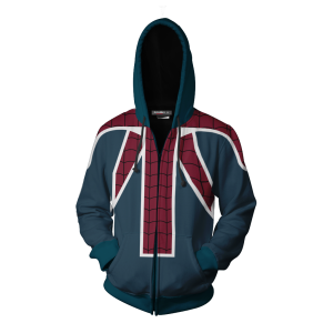 Spider-UK Cosplay PS4 New Look Zip Up Hoodie Jacket