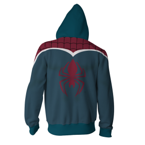 Spider-UK Cosplay PS4 New Look Zip Up Hoodie Jacket