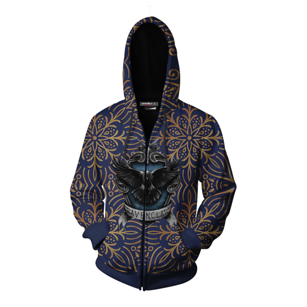 House Ravenclaw Of Wit And Learning Harry Potter Zip Up Hoodie