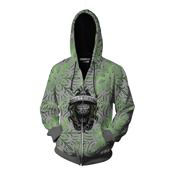 House Slytherin By Any Means Harry Potter Zip Up Hoodie