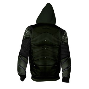 Arrow Oliver Cosplay Zip Up Hoodie Jacket