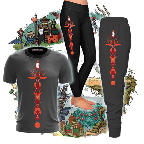 Studio Ghibli Totem Pole Jogging Pants