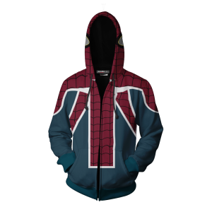 PS4 Spider-UK Cosplay New Look Zip Up Hoodie Jacket