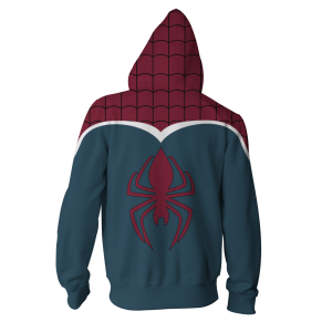 PS4 Spider-UK Cosplay New Look Zip Up Hoodie Jacket