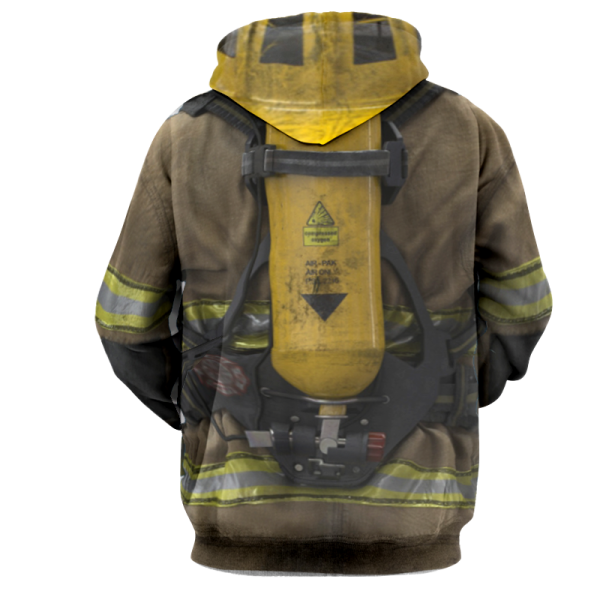 Firefighter Costume Cosplay 3D Hoodie