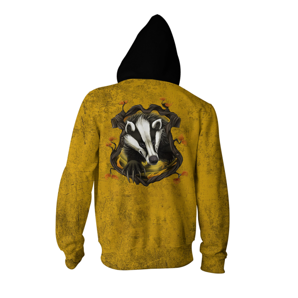 A Hufflepuff Would Die With You Harry Potter Zip Up Hoodie