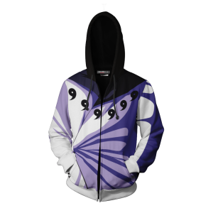 Naruto Madara Uchiha 6 Paths Cosplay Zip Up Hoodie Jacket