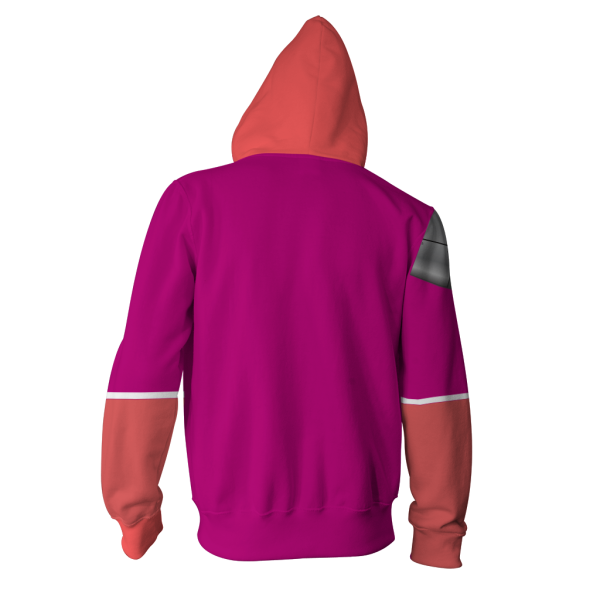 Captain Falcon Pink Cosplay Zip Up Hoodie Jacket