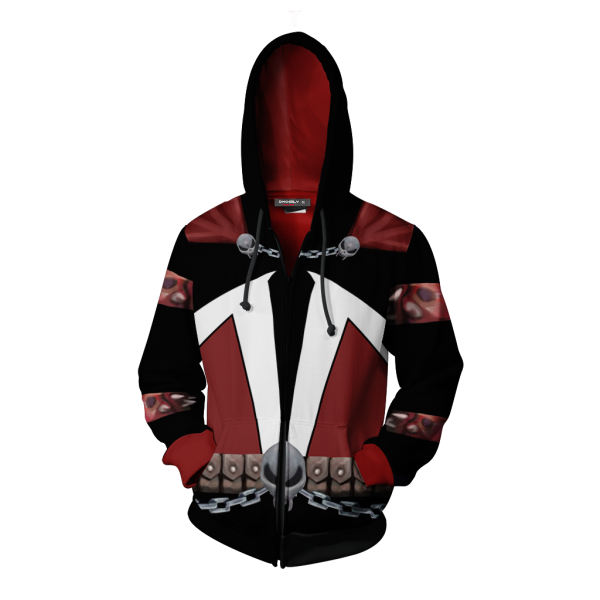 Spawn Cosplay Zip Up Hoodie Jacket