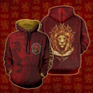 The Brave Gryffindor Harry Potter New 3D Hoodie