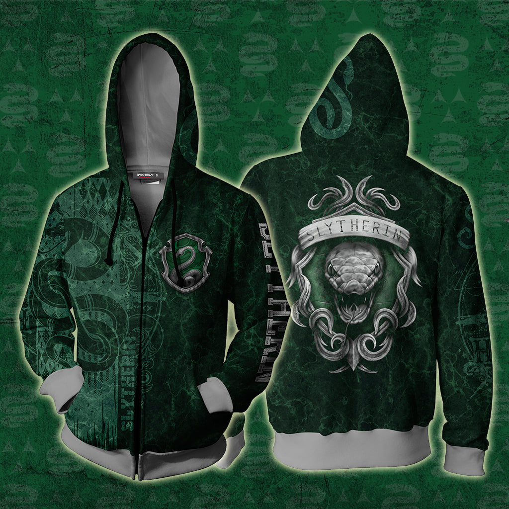 The Cunning Slytherin Harry Potter New Zip Up Hoodie