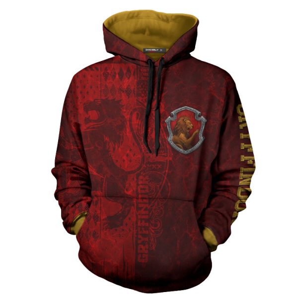 The Brave Gryffindor Harry Potter New 3D Hoodie