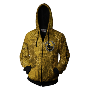 The Just Hufflepuff Harry Potter New Zip Up Hoodie