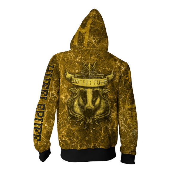 The Just Hufflepuff Harry Potter New Zip Up Hoodie