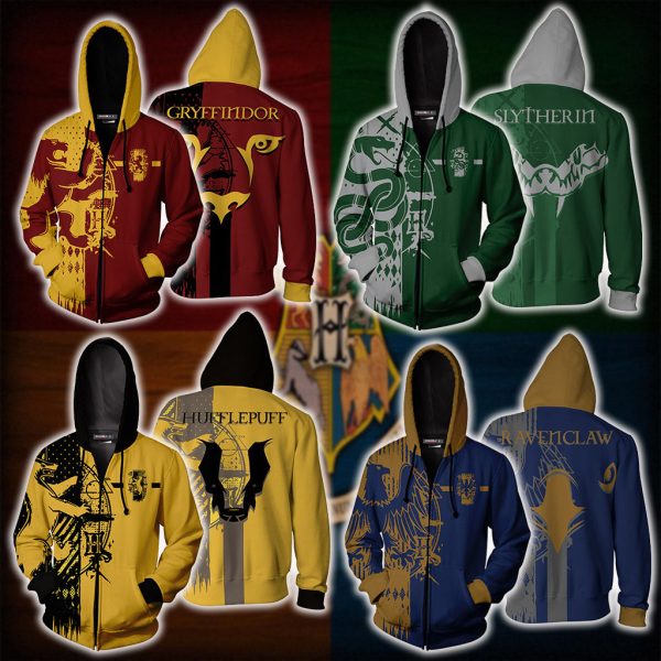 Quidditch Slytherin Harry Potter New Look Zip Up Hoodie