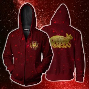 Ilvermorny Wampus House Harry Potter Zip Up Hoodie