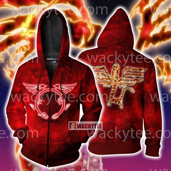 Yu-Gi-Oh! Crimson Dragon Zip Up Hoodie