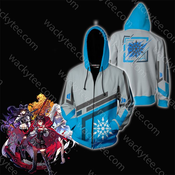 RWBY Weiss Schnee Zip Up Hoodie