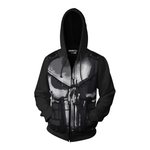 The Punisher (2017) Cosplay Zip Up Hoodie Jacket