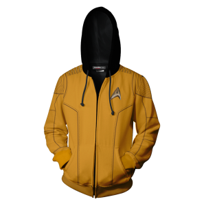 Star Trek: Discovery Captain James T. Kirk Cosplay Zip Up Hoodie Jacket