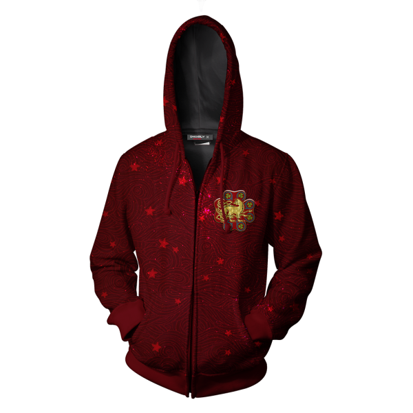 Ilvermorny Wampus House Harry Potter Zip Up Hoodie