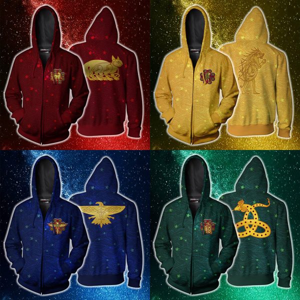 Ilvermorny Wampus House Harry Potter Zip Up Hoodie